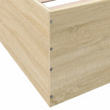 Bed Frame without Mattress Sonoma Oak 90x200 cm 3280967