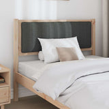 Upholstered Headboard Brown 100 cm Solid Pine Wood 879080