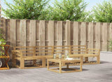Outdoor Sofa Set 5 pcs White 59 x 59 x 37 cm Solid Acacia Wood 3387208