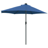 Garden Parasol 294 x 150 x 224 cm Polyester and Steel Azurblau 42003274