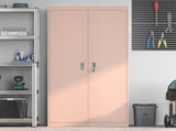 Storage Cabinet Pink 90 x 40 x 180 cm Steel 3406167