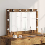 Vanity Mirror Rectangular with Mirror Old Wood 80 x 55 x 18 cm 868299