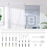 Sliding Door Hardware Kit 200 cm Steel White 151708