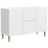 Sideboard High Gloss White 89 x 34.5 x 60 cm Engineered Wood 894659