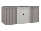 Corrugated Garden Metal Storage Shed Outdoor Equipment Tool Box with Kit Ventilation Doors 9x 4FT T3398P317771