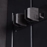 Garden Storage Cabinet Black 65x45x172 cm PP Rattan 151238