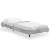 Bed Frame without Mattress Concrete Grey 75x190 cm Small Single 832209
