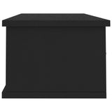 ZNTS Wall-mounted Drawer Shelf Black 88x26x18.5 cm Engineered Wood 800595