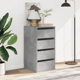 Corner Chest of Drawers Concrete Grey 40x41x76 cm Engineered Wood 852864