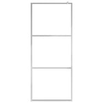 ZNTS Walk-in Shower Wall with Shelf 80x195 cm ESG Glass&Aluminium 3185491