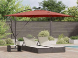Umbrella Terracotta 249 x 249 x 250 cm Polyester and Aluminium 42003406