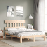 Bed Frame without Mattress 140x190 cm Solid Wood Pine 3193576
