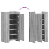 Shoe Cabinet Grey Sonoma 52x37.5x100 cm Engineered Wood 848442