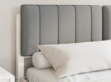 Bed Frame with Upholstered Headboard Light Grey 120 x 190 cm 878068