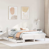 Bed Frame without Mattress White 160x200 cm Solid Wood Pine 3309765