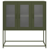Sideboard Olive Green 100.5x39x107 cm Cold-rolled Steel 853408