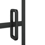 Folding Shower Enclosure ESG 80x140 cm Black 150743