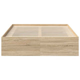 Bed Frame without Mattress Sonoma Oak 160x200 cm 3203875