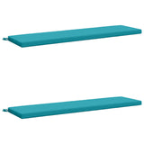 2-Piece Bench Cushions SOEST 2 pcs 100% Polyester Turquoise 949019