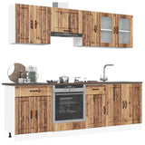 8 Piece Kitchen Cabinet Set Kalmar Old Wood Engineered Wood 3314839