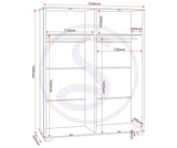 ZNTS Oliver 4 Door Wardrobe 100-101-207