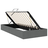 Storage Bed with Mattress Dark Grey 203 x 100 cm Fabric 3370055