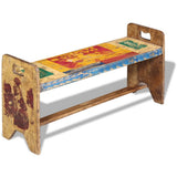 Cola Bench Solid Reclaimed Wood 100x30x50 cm 243457