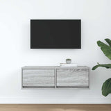 TV Cabinet Grey Sonoma 80x31x25.5 cm Engineered Wood 861518