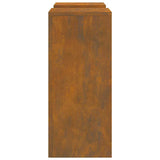 Plant Stand 2 pcs Rusty 24 x 24 x 55 cm Weathering Steel 865819