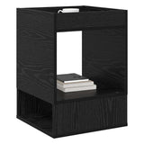 End Table 2 pcs Black Oak 40 x 40 x 56 cm Engineered Wood 890947