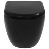 Wall-Hung Toilet Ceramic Black 143023