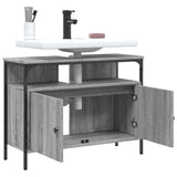 Bathroom Sink Cabinet Grey Sonoma 80x30x60 cm Engineered Wood 842444