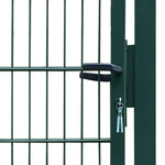 ZNTS 2D Fence Gate Green 106 x 210 cm 141751