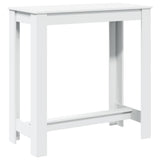 Bar Table White 102x50x103.5 cm Engineered Wood 854409