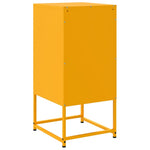 ZNTS Bedside Cabinets 2 pcs Mustard Yellow 36x39x78 cm Steel 846585