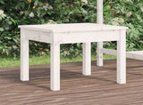 Garden Bench White Solid Pine Wood Small Garden Bench 823991