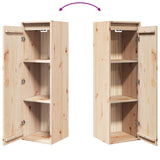 ZNTS Wall Cabinets 2 pcs 30x30x100 cm Solid Pinewood 813506