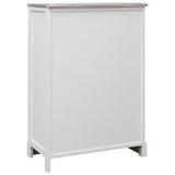 Sideboard with 10 Drawers Grey 113x30x79 cm Wood 284173