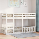Bunk Bed White 90x200 cm Solid Wood Pine 3308590