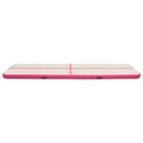 Inflatable Gymnastics Mat with Pump 800x100x15 cm PVC Pink 92673