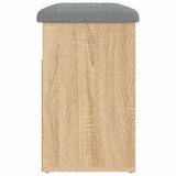 Shoe Bench Sonoma Oak 62x32x50 cm Engineered Wood 835098