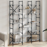 Bookshelf Grey Sonoma 127.5x28.5x172.5 cm Engineered Wood 838871