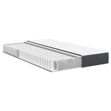 Bed Mattress with Mattress Grey 120 x 190 cm Fabric 42008277