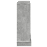 Fireplace Surround Concrete Grey 100x30x87.5 cm Engineered Wood 854565