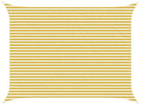 Sunshade Sail Yellow and White 4.5 x 4.5 m HDPE 42032812