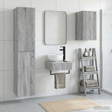 Bathroom Furniture Set 3 pcs Grey Sonoma 33 x 34.5 x 160 cm 3406049