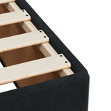 Bed Frame without Mattress Black Single Velvet 3284680