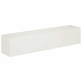 Garden Planter White 100 x 20 x 20 cm Cold-rolled Steel 8005178
