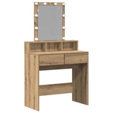 Dressing Table Black oak 80 x 41 x 144.5 cm Engineered wood 862302