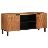 TV Cabinet with Shelf Acacia Brown Finish 105 x 33 x 46 cm 4017900